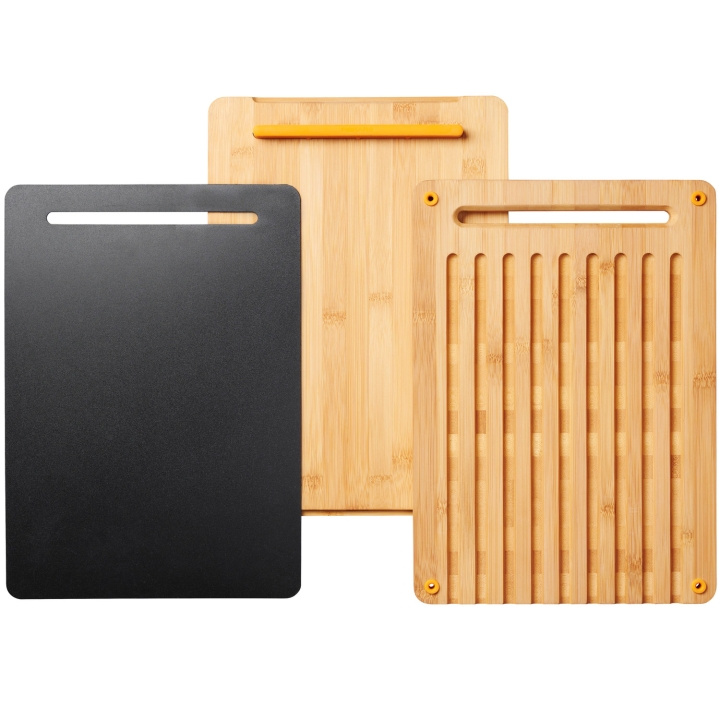 Fiskars Skärbräda i bambu, 3 delar FF in de groep HUISHOUDEN & TUIN / Keukengerei / Snijplanken bij TP E-commerce Nordic AB (A18703)