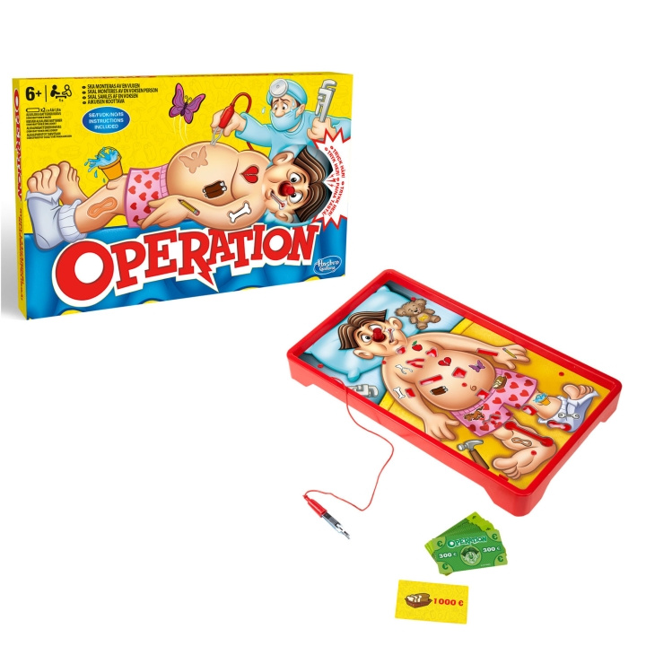 Hasbro Classic Operation in de groep SPEELGOED, KINDER- & BABYPRODUCTEN / Spelletje / Bordspellen bij TP E-commerce Nordic AB (A18775)