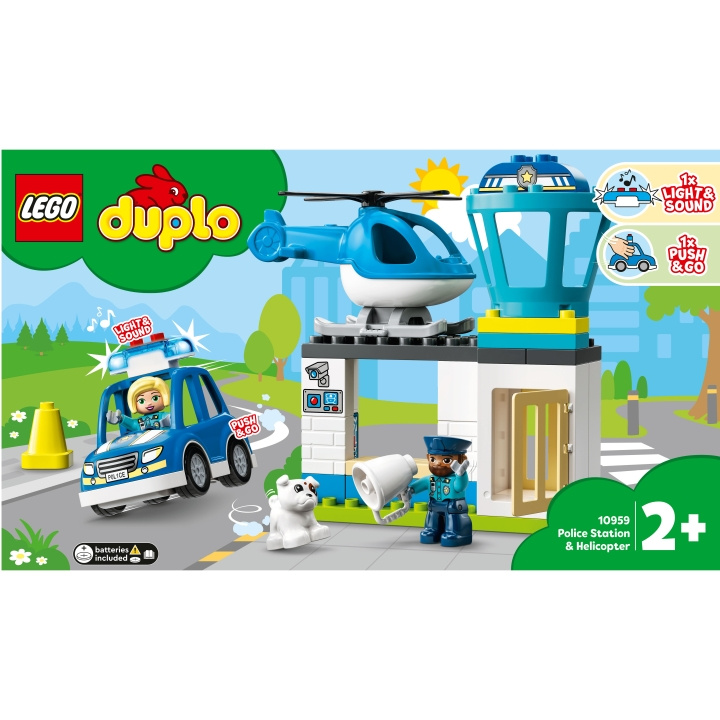 LEGO Duplo - Polisstation & Helikop in de groep SPEELGOED, KINDER- & BABYPRODUCTEN / Speelgoed / Bouwspeelgoed / Lego bij TP E-commerce Nordic AB (A18951)