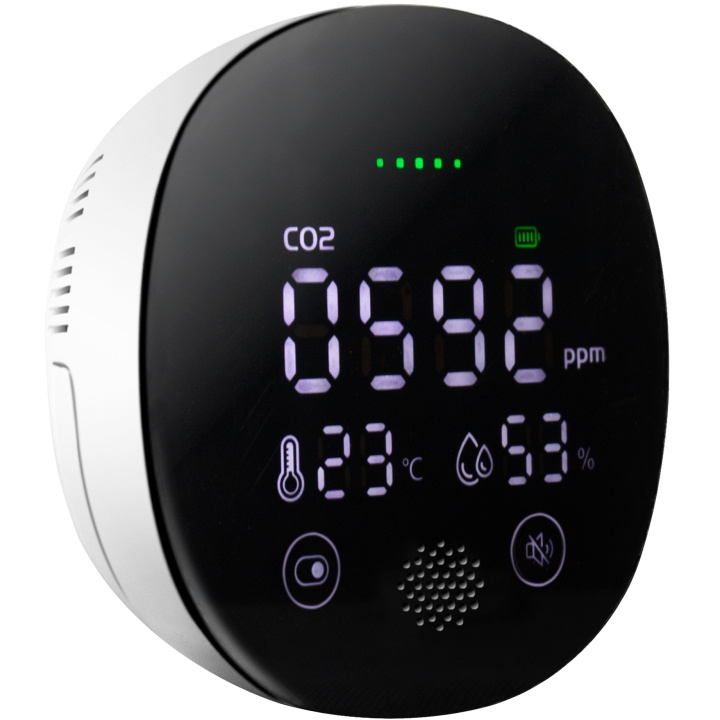 LogiLink Luchtkwaliteitsmonitor Kooldioxide Alarm in de groep HUISHOUDEN & TUIN / Smart home / Slimme sensoren bij TP E-commerce Nordic AB (A19045)