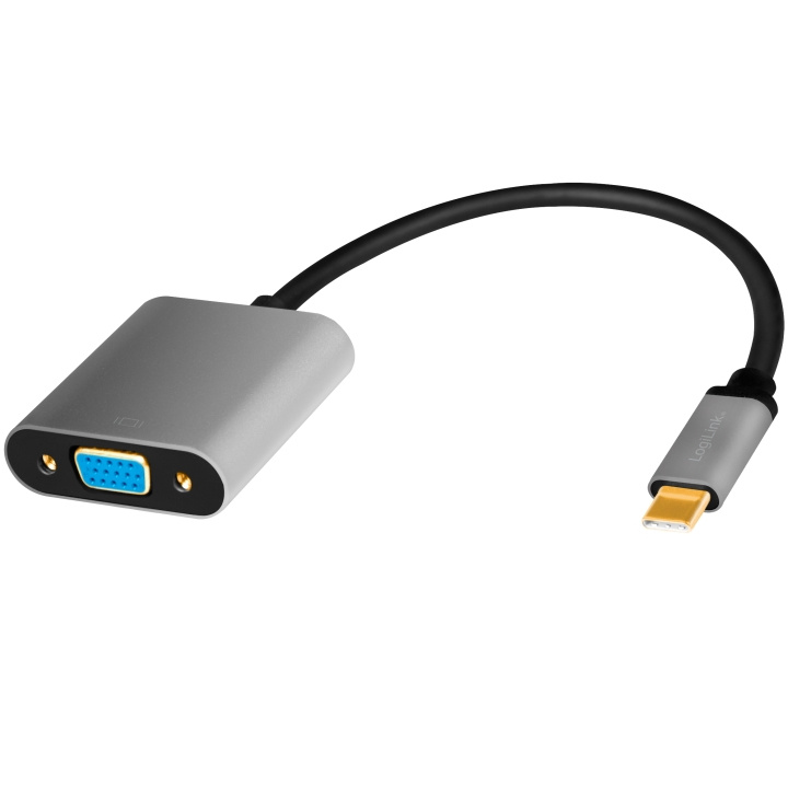 LogiLink USB-C -> VGA-adapter VGA,1080p in de groep COMPUTERS & RANDAPPARATUUR / Computerkabels / DVI / Adapters bij TP E-commerce Nordic AB (A19066)