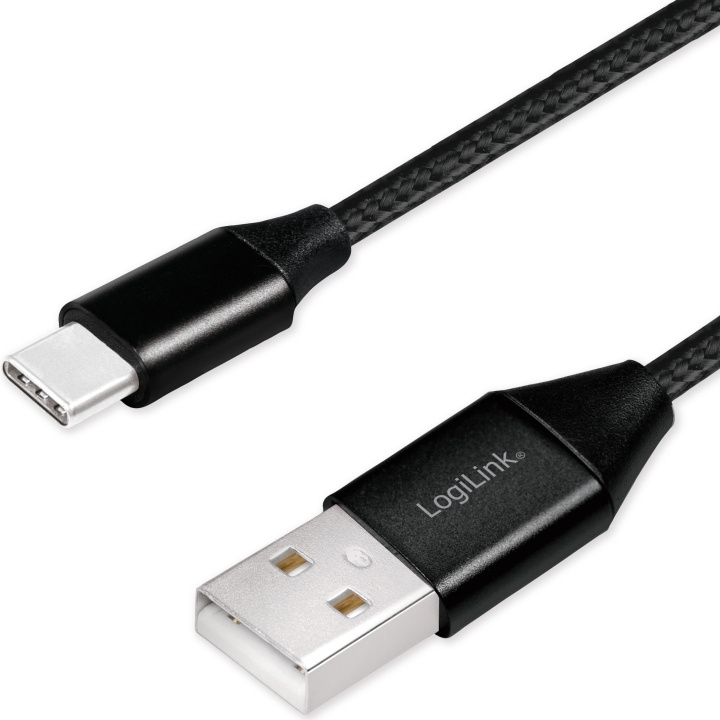LogiLink USB-USB-C Ladd/synk-kabel 15W in de groep SMARTPHONE & TABLETS / Opladers & Kabels / Kabels / Kabels Type C bij TP E-commerce Nordic AB (A19073)