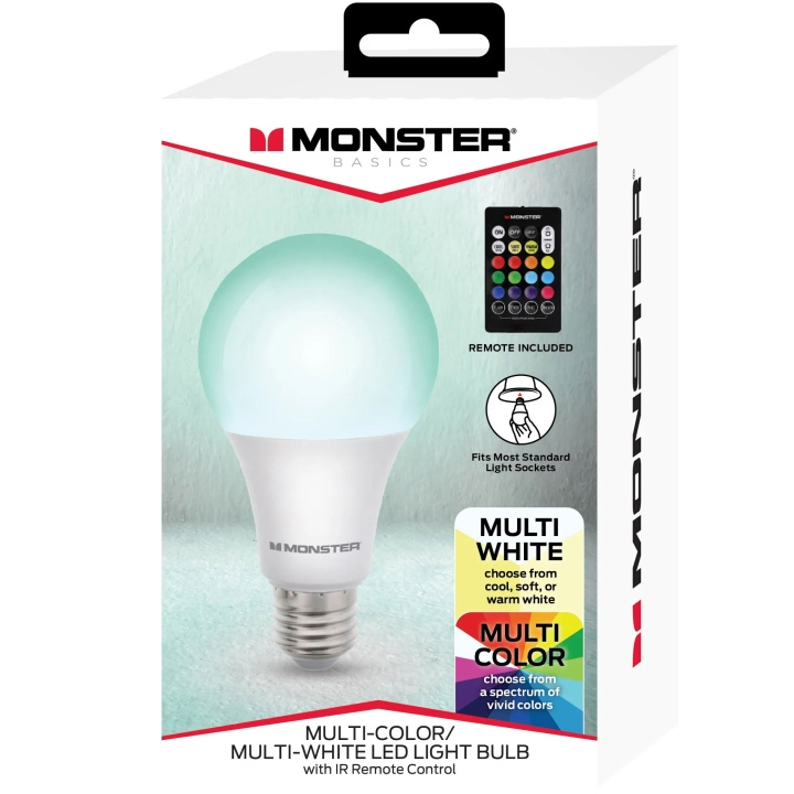 Monster LED-lampa E27 RGB med färr in de groep HOME ELECTRONICS / Verlichting / LED-lampen bij TP E-commerce Nordic AB (A19112)