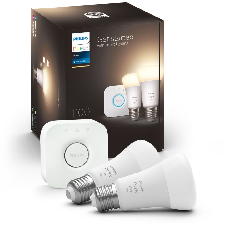 Philips Hue Startkit White 2 x E27 in de groep HUISHOUDEN & TUIN / Smart home / Slimme verlichting bij TP E-commerce Nordic AB (A19257)