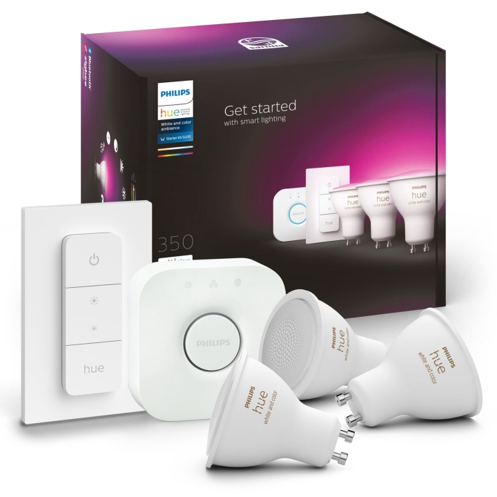 Philips Hue Startkit White/Color 3 x G in de groep HUISHOUDEN & TUIN / Smart home / Slimme verlichting bij TP E-commerce Nordic AB (A19260)