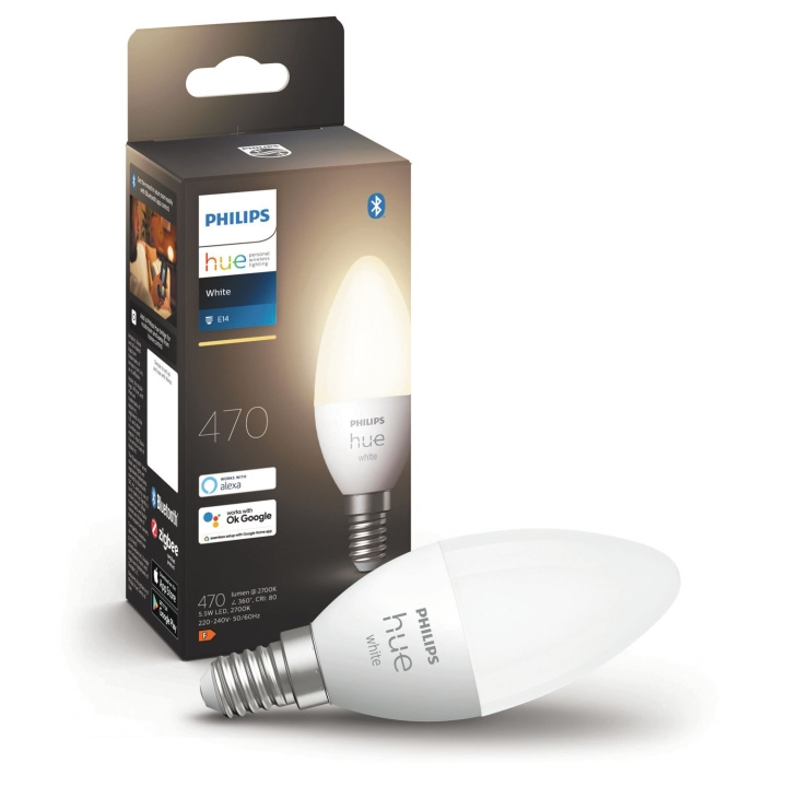 Philips Hue White E14 Kron 1-pack in de groep HUISHOUDEN & TUIN / Smart home / Slimme verlichting bij TP E-commerce Nordic AB (A19285)