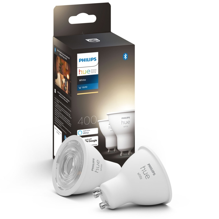 Philips Hue White GU10 5,2W 2-pack in de groep HUISHOUDEN & TUIN / Smart home / Slimme verlichting bij TP E-commerce Nordic AB (A19296)