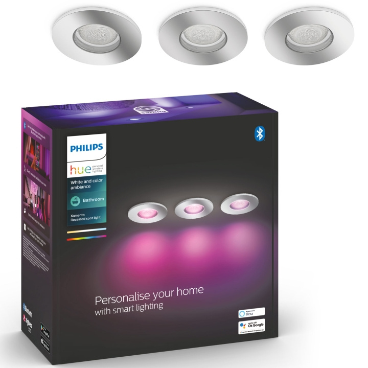 Philips Hue Xamento Infälld spot Badru in de groep HUISHOUDEN & TUIN / Smart home / Slimme verlichting bij TP E-commerce Nordic AB (A19298)