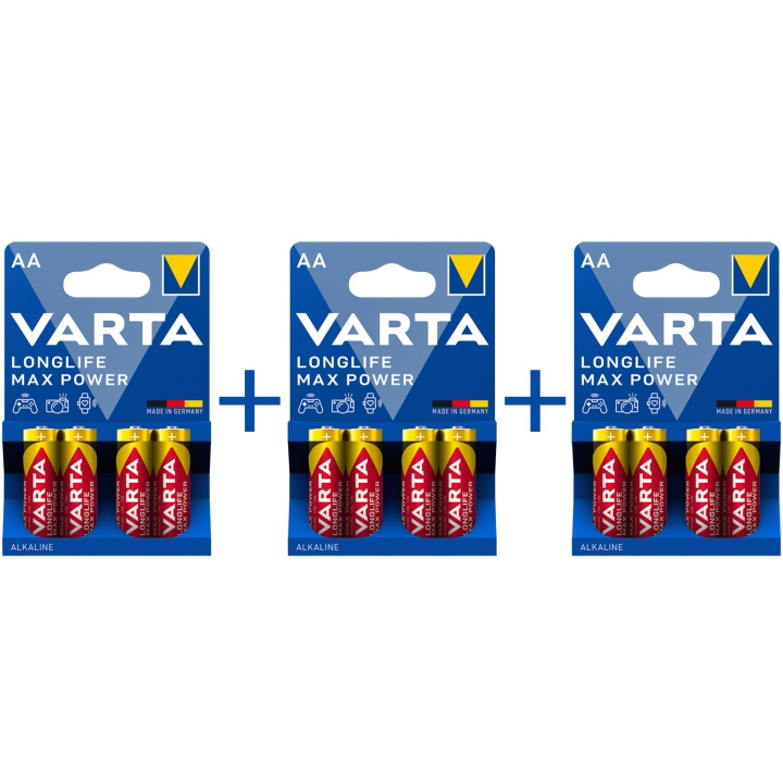 Varta Longlife Max Power AA/LR6 Batt in de groep HOME ELECTRONICS / Batterijen & Opladers / Batterijen / Batterijen voor hoortoestellen bij TP E-commerce Nordic AB (A19607)