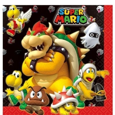 Servetter Super Mario 16 stuks in de groep HOME ELECTRONICS / Spelconsoles en accessoires / Overige games bij TP E-commerce Nordic AB (A19821)