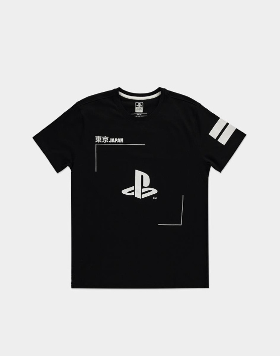 Svart & Vit PlayStation - T-Shirt, XL in de groep HOME ELECTRONICS / Spelconsoles en accessoires / Overige games bij TP E-commerce Nordic AB (A19857)