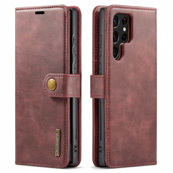 Dg.Ming Portemonneehoesje met magnetische schelp voor Samsung Note 20, Rood in de groep SMARTPHONE & TABLETS / Mobielbescherming / Samsung bij TP E-commerce Nordic AB (A20256)