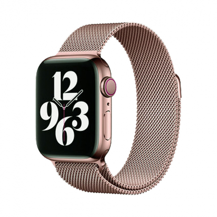 Metallarmband till Apple Watch 42/44mm, Roséguld in de groep SMARTPHONE & TABLETS / Training, thuis & vrije tijd / Apple Watch & Accessoires / Accessoires bij TP E-commerce Nordic AB (A20274)