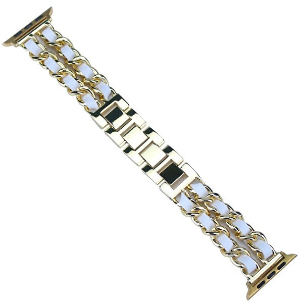 Stijlvolle metalen armband voor Apple Watch 42/44/45mm in de groep SMARTPHONE & TABLETS / Training, thuis & vrije tijd / Apple Watch & Accessoires / Accessoires bij TP E-commerce Nordic AB (A20297)