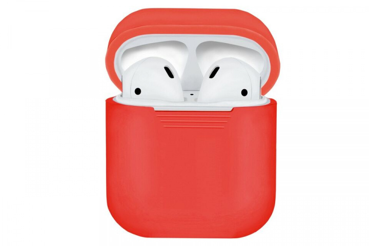 Siliconen beschermhoesje voor Apple Airpods, rood in de groep HOME ELECTRONICS / Audio & Beeld / Koptelefoon & Accessoires / Accessoires bij TP E-commerce Nordic AB (A20334)