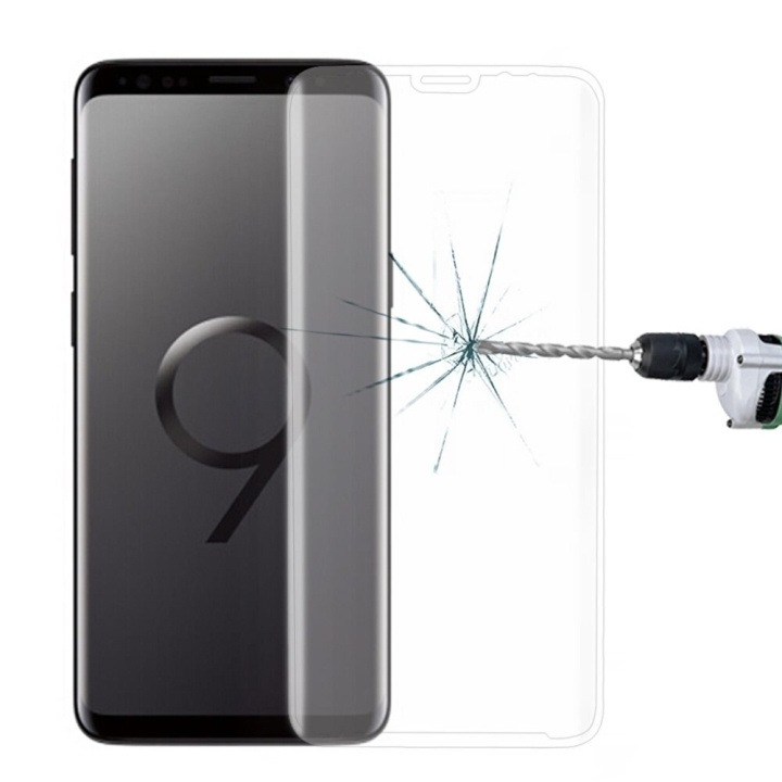 3D gehard glas screenprotector voor Samsung Galaxy S9 - Wit in de groep SMARTPHONE & TABLETS / Mobielbescherming / Samsung bij TP E-commerce Nordic AB (A20480)