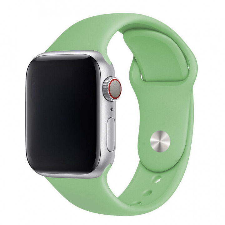 Silikonarmband till Apple Watch 42/44mm, Grön in de groep SMARTPHONE & TABLETS / Training, thuis & vrije tijd / Apple Watch & Accessoires / Accessoires bij TP E-commerce Nordic AB (A20544)