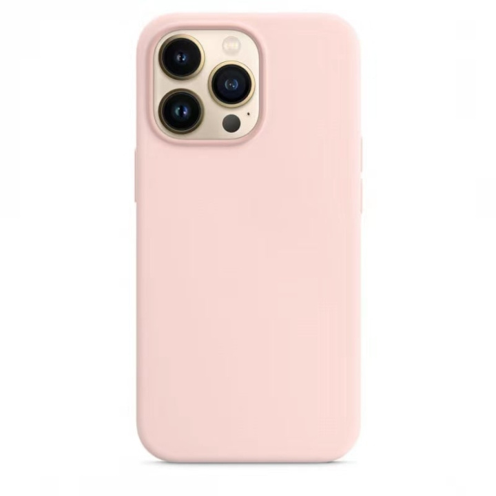 Silicone hoesje voor Iphone 14, Roze in de groep SMARTPHONE & TABLETS / Mobielbescherming / Apple / iPhone 14 bij TP E-commerce Nordic AB (A20587)