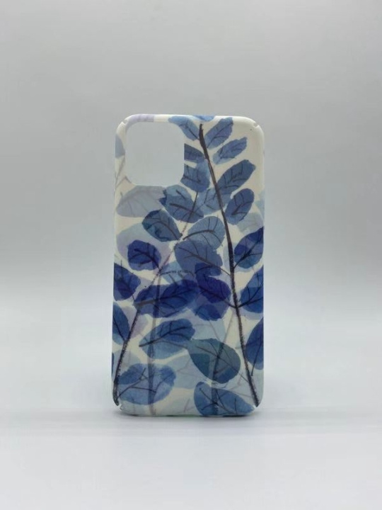 Marmer hoesje met blauwe bladeren voor iPhone 11 Pro Max in de groep SMARTPHONE & TABLETS / Mobielbescherming / Apple / iPhone 11 Pro Max bij TP E-commerce Nordic AB (A20637)