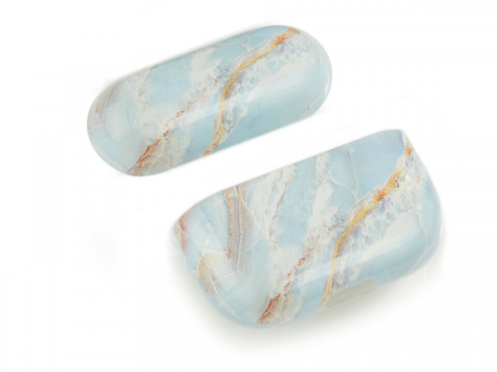 Beschermhoesje voor Apple Airpods Pro, Marmer/Blauw in de groep HOME ELECTRONICS / Audio & Beeld / Koptelefoon & Accessoires / Accessoires bij TP E-commerce Nordic AB (A20662)