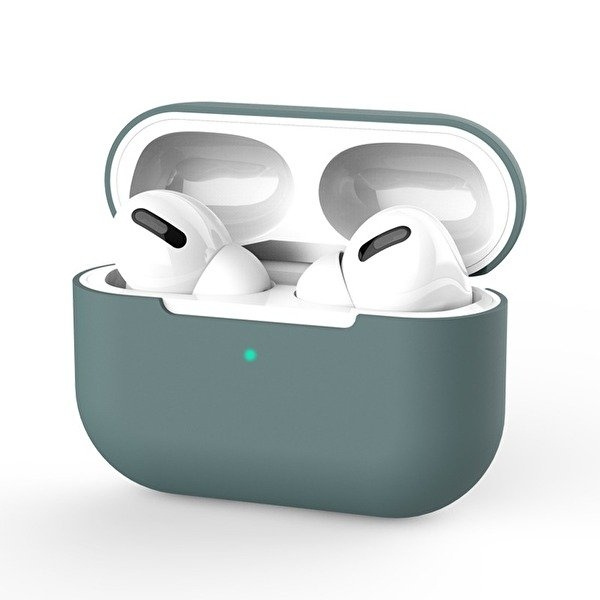 Skyddsfodral i silikon till Apple Airpods Pro, Grön in de groep HOME ELECTRONICS / Audio & Beeld / Koptelefoon & Accessoires / Accessoires bij TP E-commerce Nordic AB (A20669)