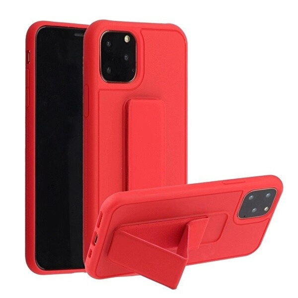 Siliconen hoesje met standaard voor iPhone 11 Pro Max in de groep SMARTPHONE & TABLETS / Mobielbescherming / Apple / iPhone 11 Pro Max bij TP E-commerce Nordic AB (A20698)