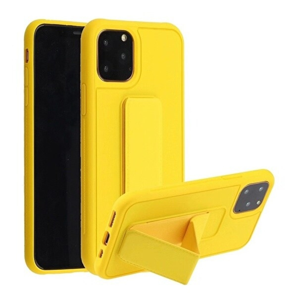 Siliconen hoesje met standaard voor iPhone 11 Pro Max in de groep SMARTPHONE & TABLETS / Mobielbescherming / Apple / iPhone 11 Pro Max bij TP E-commerce Nordic AB (A20700)