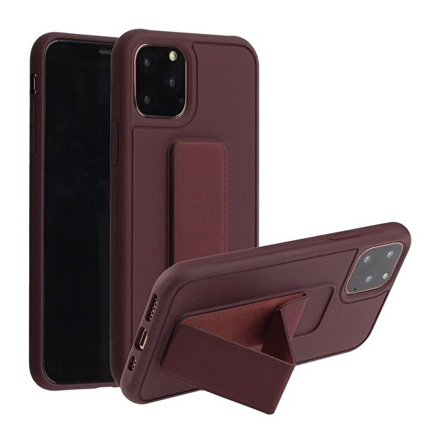 Siliconen hoesje met standaard voor iPhone 11 Pro Max in de groep SMARTPHONE & TABLETS / Mobielbescherming / Apple / iPhone 11 Pro Max bij TP E-commerce Nordic AB (A20704)