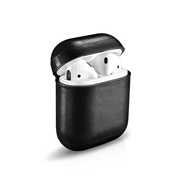 Leren hoesje voor Apple Airpods met gesp in de groep HOME ELECTRONICS / Audio & Beeld / Koptelefoon & Accessoires / Accessoires bij TP E-commerce Nordic AB (A20769)