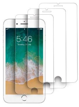 3-pack Haweel-screenprotectors van gehard glas voor iPhone 6/7/8 Plus in de groep SMARTPHONE & TABLETS / Mobielbescherming / Apple / iPhone 8 Plus / Screen Protectors bij TP E-commerce Nordic AB (A20821PKT)