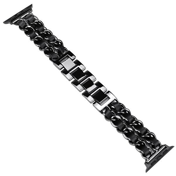 Stijlvolle metalen armband voor Apple Watch 42/44/45mm in de groep SMARTPHONE & TABLETS / Training, thuis & vrije tijd / Apple Watch & Accessoires / Accessoires bij TP E-commerce Nordic AB (A20824)
