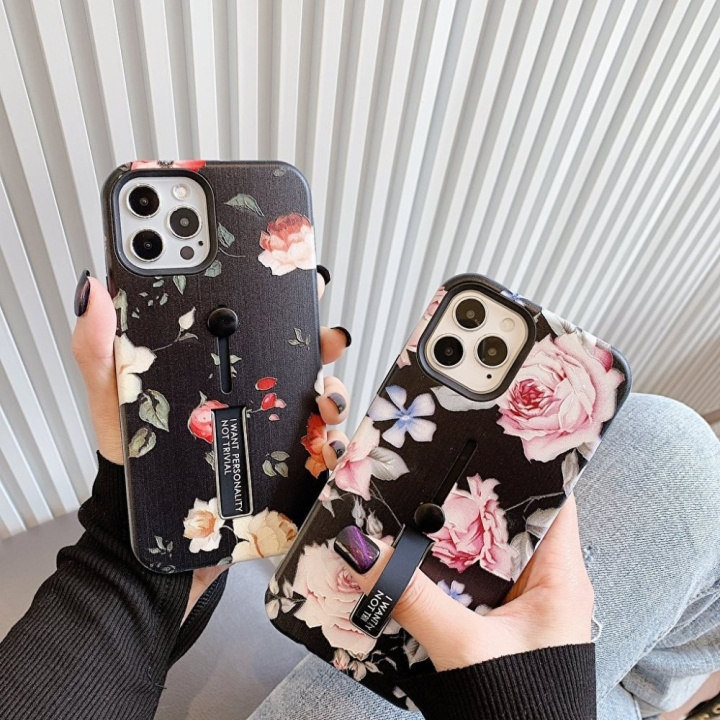 Fashion hoesje met vingerhouder - iPhone 12 Mini in de groep SMARTPHONE & TABLETS / Mobielbescherming / Apple / iPhone 12 Mini / Hoesjes bij TP E-commerce Nordic AB (A20841)