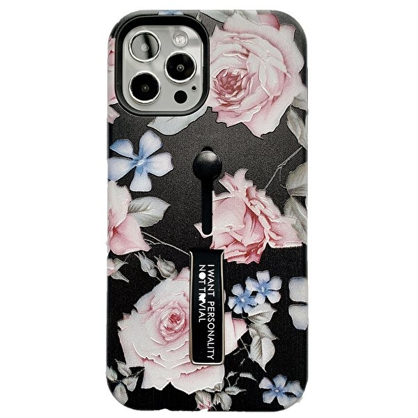 Fashion hoesje met vingerhouder - iPhone 12 Mini in de groep SMARTPHONE & TABLETS / Mobielbescherming / Apple / iPhone 12 Mini / Hoesjes bij TP E-commerce Nordic AB (A20845)