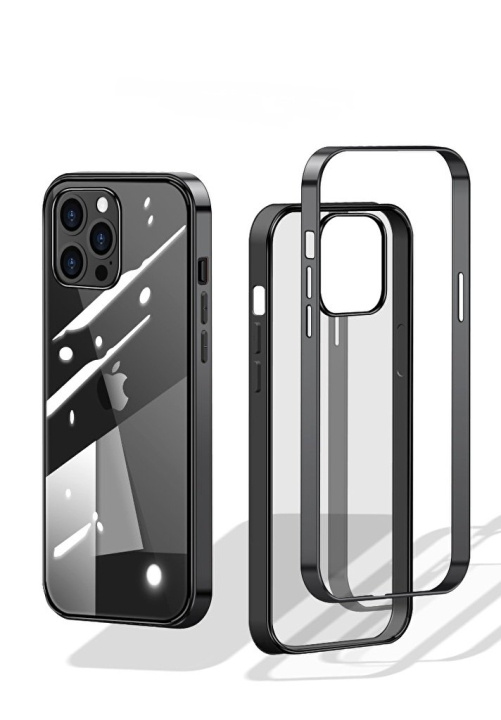 Stilrent skal med färgade kanter till iPhone 12 Mini in de groep SMARTPHONE & TABLETS / Mobielbescherming / Apple / iPhone 12 Mini / Hoesjes bij TP E-commerce Nordic AB (A20865)