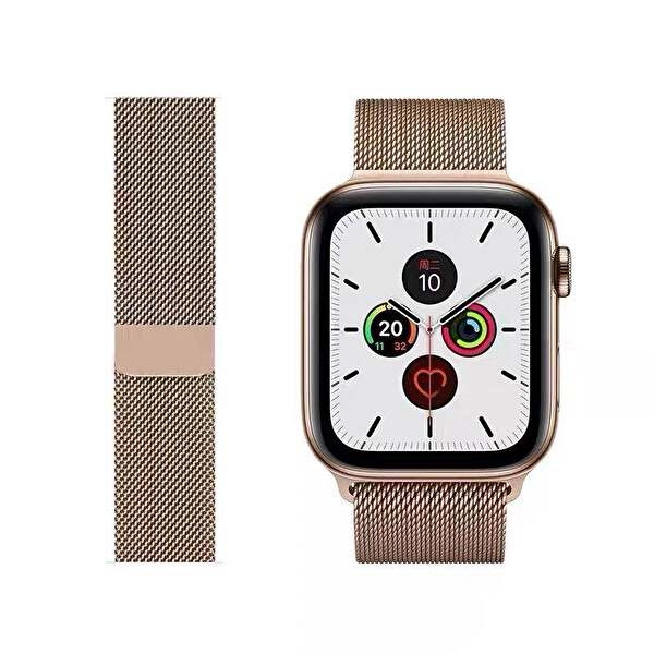 Metallarmband till Apple Watch 38/40mm, Roséguld in de groep SMARTPHONE & TABLETS / Training, thuis & vrije tijd / Apple Watch & Accessoires / Accessoires bij TP E-commerce Nordic AB (A21146)