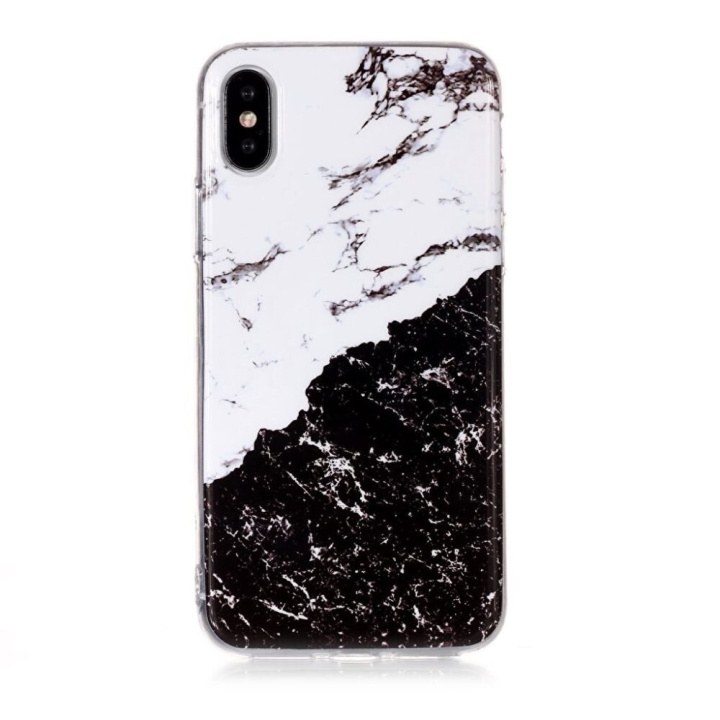 Marmer hoesje voor iPhone XS/X in split design in de groep SMARTPHONE & TABLETS / Mobielbescherming / Apple / iPhone XS Max / Hoesjes bij TP E-commerce Nordic AB (A21253)