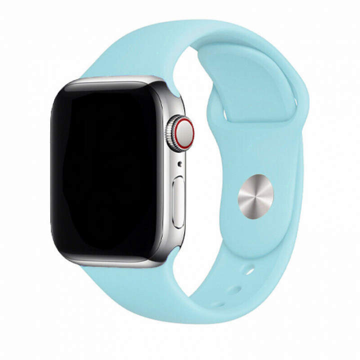 Silikonarmband till Apple Watch 42/44mm, Turkos in de groep SMARTPHONE & TABLETS / Training, thuis & vrije tijd / Apple Watch & Accessoires / Accessoires bij TP E-commerce Nordic AB (A21293)