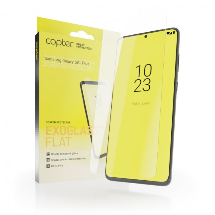 Copter Exoglass Skärmskydd för Samsung Galaxy S21 Plus 5G in de groep SMARTPHONE & TABLETS / Mobielbescherming / Samsung bij TP E-commerce Nordic AB (A21425)