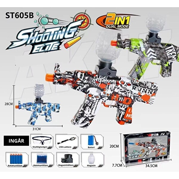 Gel blaster - AK-47 in de groep SPEELGOED, KINDER- & BABYPRODUCTEN / Speelgoed / Actie spel bij TP E-commerce Nordic AB (A21911)