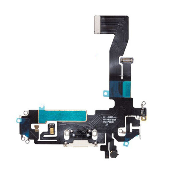 Oplaadconnector met flex voor iPhone 12 Pro, wit in de groep SMARTPHONE & TABLETS / Reservdelar bij TP E-commerce Nordic AB (A22031)