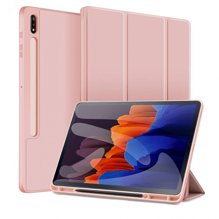 Hoesje voor Samsung Galaxy Tab S7 Plus, Roze in de groep SMARTPHONE & TABLETS / Tablet bescherming / Samsung tablets bij TP E-commerce Nordic AB (A22062)