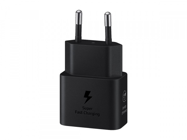 Samsung EP-T2510N GaN Väggladdare USB-C 25W, Svart in de groep SMARTPHONE & TABLETS / Opladers & Kabels / Wandoplader / Wandoplader Type C bij TP E-commerce Nordic AB (A22079)