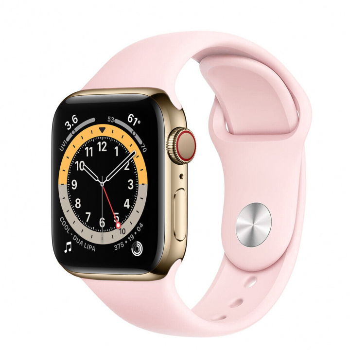Silikonarmband till Apple Watch 38/40mm, Rosa in de groep SMARTPHONE & TABLETS / Training, thuis & vrije tijd / Apple Watch & Accessoires / Accessoires bij TP E-commerce Nordic AB (A22080)