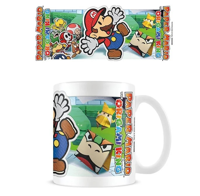 Mok met motieven van Paper Mario - De Origamikoning in de groep SPORT, VRIJE TIJD & HOBBY / Leuke dingen / Bekers bij TP E-commerce Nordic AB (A22093)