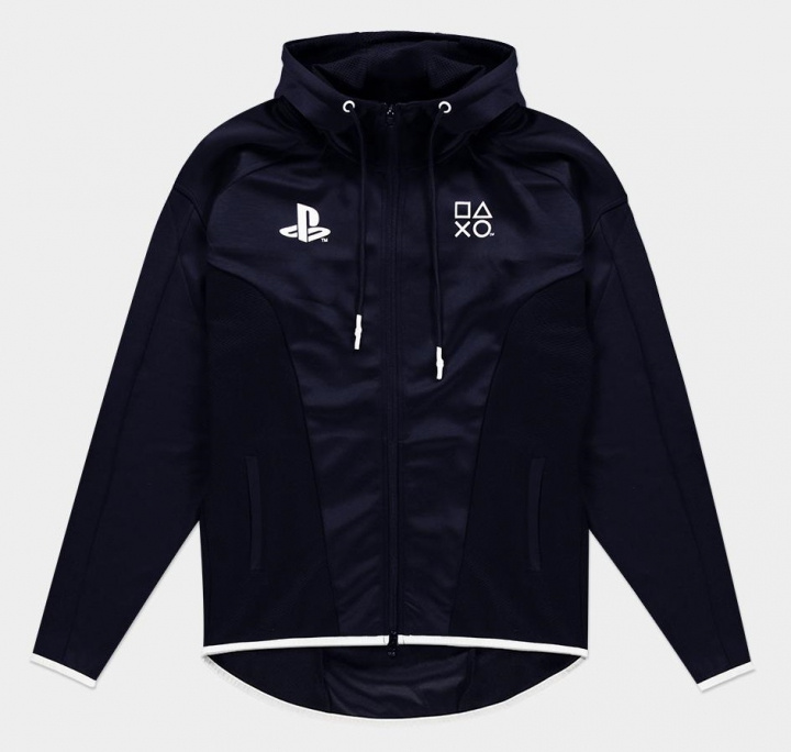 Difuzed Playstation Hoodie Black & White, S in de groep SPORT, VRIJE TIJD & HOBBY / Accessoires / T-shirts bij TP E-commerce Nordic AB (A22137)