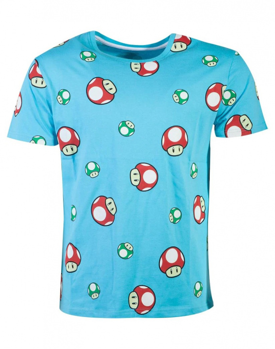 Difuzed Super Mario Toad AOP - T-shirt, S in de groep SPORT, VRIJE TIJD & HOBBY / Accessoires / T-shirts bij TP E-commerce Nordic AB (A22139)