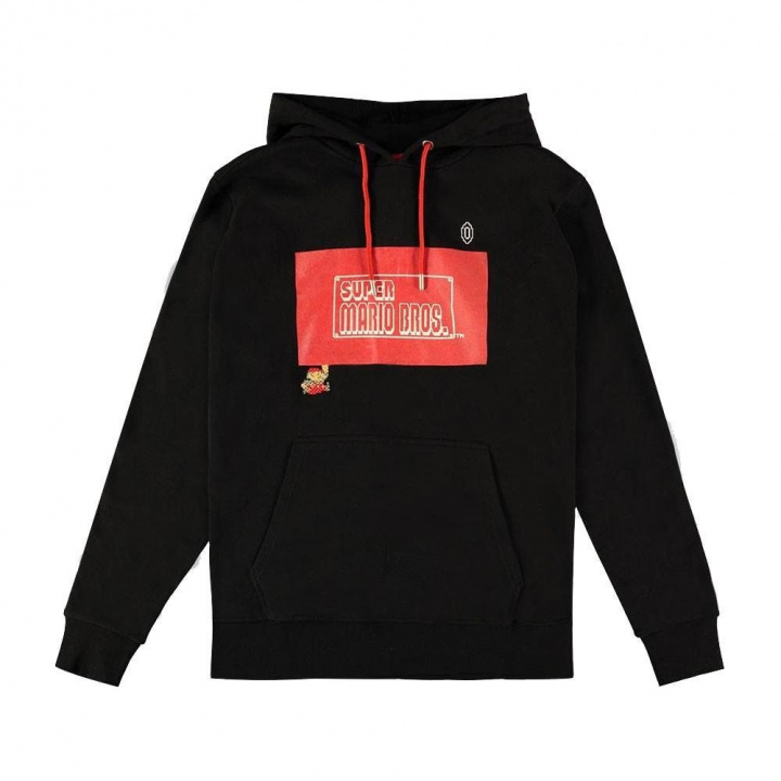Difuzed 8Bit Super Mario Bros Kangoeroe Hoodie, S in de groep SPORT, VRIJE TIJD & HOBBY / Accessoires / T-shirts bij TP E-commerce Nordic AB (A22157)
