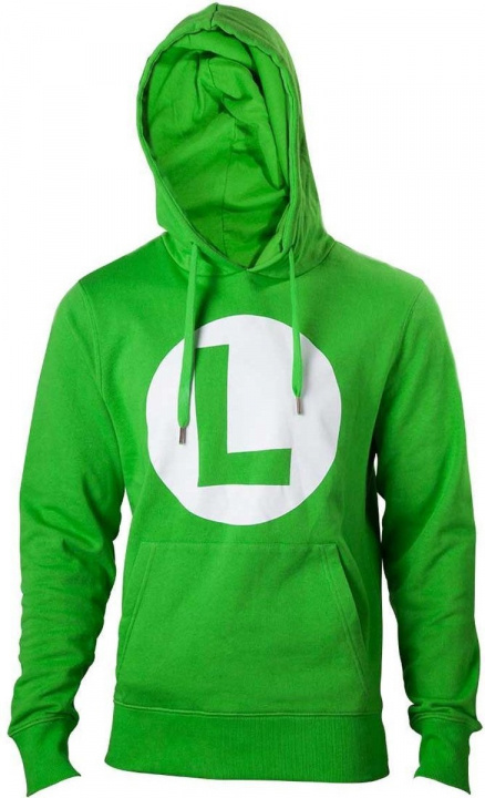 BIOWORLD Groene hoodie Luigi, S in de groep SPORT, VRIJE TIJD & HOBBY / Accessoires / T-shirts bij TP E-commerce Nordic AB (A22198)