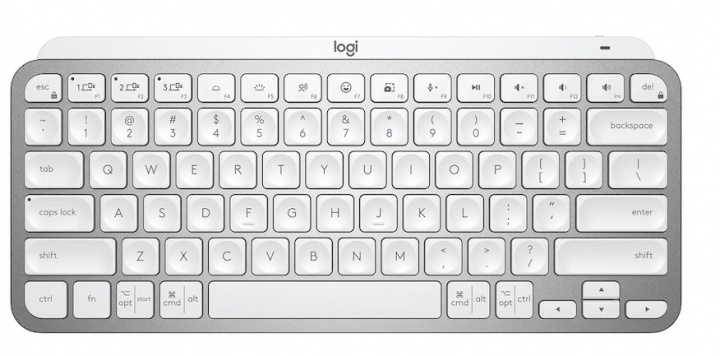 Logitech MX Keys Mini, Lichtgrijs in de groep COMPUTERS & RANDAPPARATUUR / Muizen en toetsenborden / Toetsenborden / Draadloos bij TP E-commerce Nordic AB (A22262)