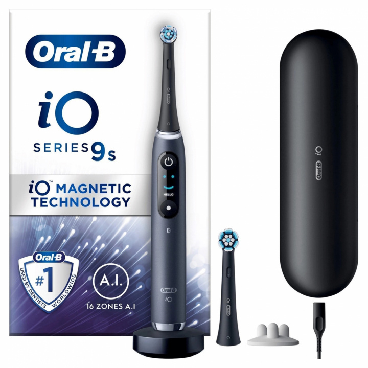 Oral-B iO9s Series M9 Eltandborste, Svart in de groep BEAUTY & HEALTH / Mondverzorging / Elektrische tandenborstels bij TP E-commerce Nordic AB (A22267)